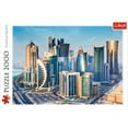 thumbnail image 3 of 2000 Piece Jigsaw Puzzles, Doha, Qatar, City Skyline, Persian Gulf, Middle East, Adult Puzzles, Trefl 27084, 3 of 6