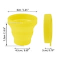 thumbnail image 2 of Unique Bargains 1 Pc Collapsible Cups Portable Folding Cup Folded Height 2cm Camping Water Cup 100ml Yellow, 2 of 5