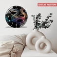 thumbnail image 3 of Toughened Glass Wall Clock with Futuristic Tech Art Silent Movement, Battery Operated(AA Batteries Not Inclued), Artistic Home Decor 12inches, 3 of 8