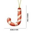 thumbnail image 3 of DAMAI 26 Letter Decorative Hanging Christmas Alphabet Letters, A to Z Initial Christmas Ornaments, Christmas Letters Ornaments Hanging Xmas Alphabet Letters for Christmas Tree, 3 of 8