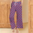 thumbnail image 2 of Khunlpohl Women's Lounge Pant Valentine's Day Pajamas Pants Elastic Waist Wide Leg Loose Pjs Bottoms, 2 of 6