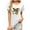 #125 White, variant on Hyxlng Womens T Shirt Summer Tops Short Sleeve Fashion Basic Casual Oversized Beach Vacation Clothes (#125 White,XL)