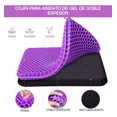 thumbnail image 3 of Kit Cojin Ortopedico Gel Transpirable Respaldo Lumbar Apoyo, 3 of 7