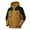 Brown Hooded Winter Coats, variant on Men's Outdoor Waterproof Windproof Jacket Detachable Hooded Winter Coats Multi-Pockets Fleece Liner Thickened Warm Snow Ski Jackets Brown S