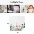 thumbnail image 5 of Cloth Napkins Set of 6 - 20x20 Inches, Tropical Flamingo Washable Reusable Table Napkins, Botanical Summer Watercolor Flower Plant Soft & Absortbent Dining Napkin for Party Wedding Hotel Restaurant, 5 of 8