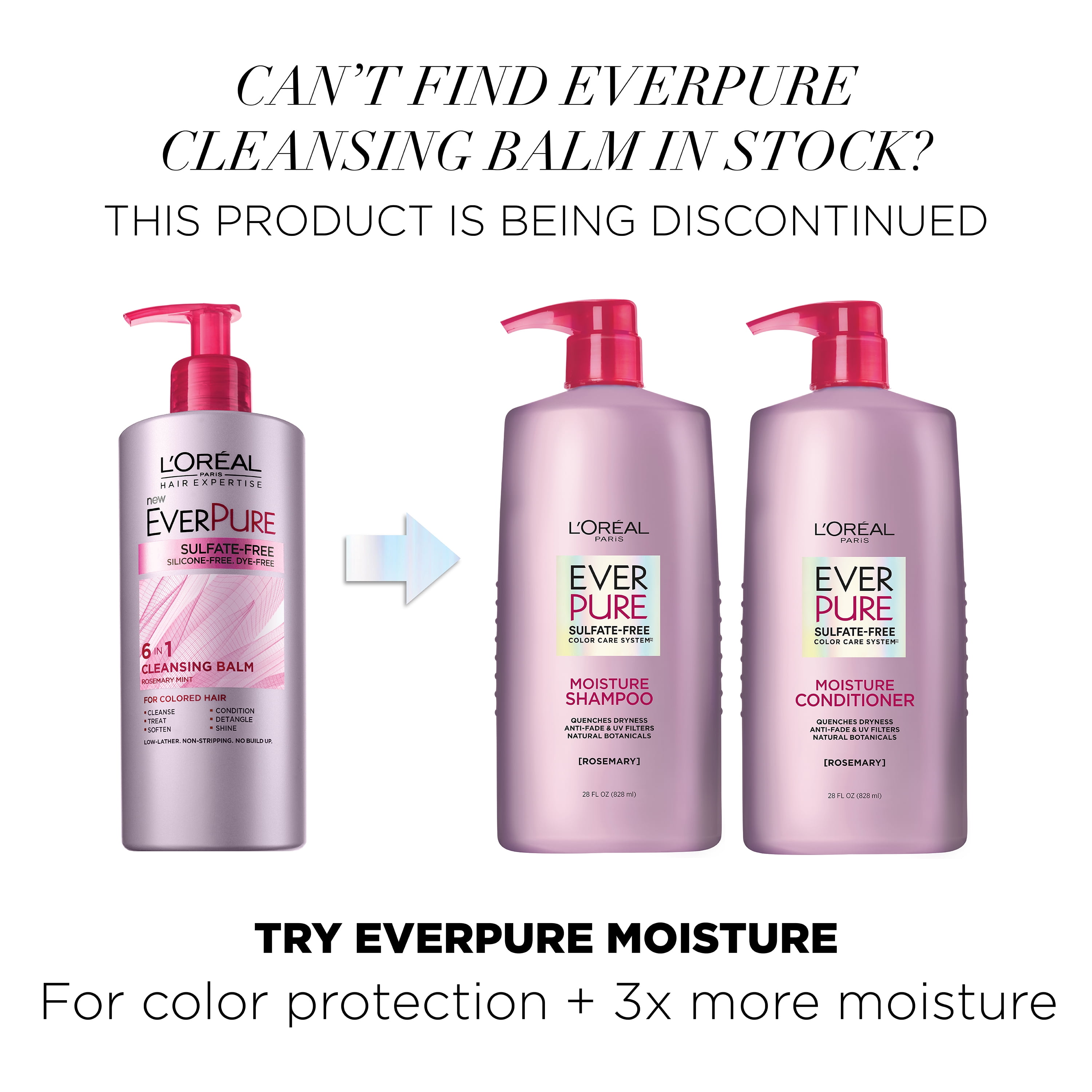 L'Oreal Paris Hair Expertise EverPure Cleasing Balm 16.9 FL OZ