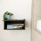 thumbnail image 2 of MORU Buró para Recámara Flotante Aire Negro, Mesa de Noche, Mueble para recámara, Mesa Auxiliar Minimalista, Mesa de Apoyo, Buró para Dormitorio y Sala, 2 of 7