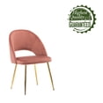 thumbnail image 5 of Porthos Home Batia Armless Dining Chairs With Elegant Velvet Upholstery, Tapered Gold Metal Legs And Ergonomic Rounded Back (Suitable For Dining Rooms And Kitchens Of All Sizes), 5 of 5