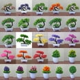 thumbnail image 3 of Bewildely NUEVAS Plantas Artificiales Bonsai Plantas de Maceta de Árbol Pequeño Decoración Yunsong Rojo, 3 of 3