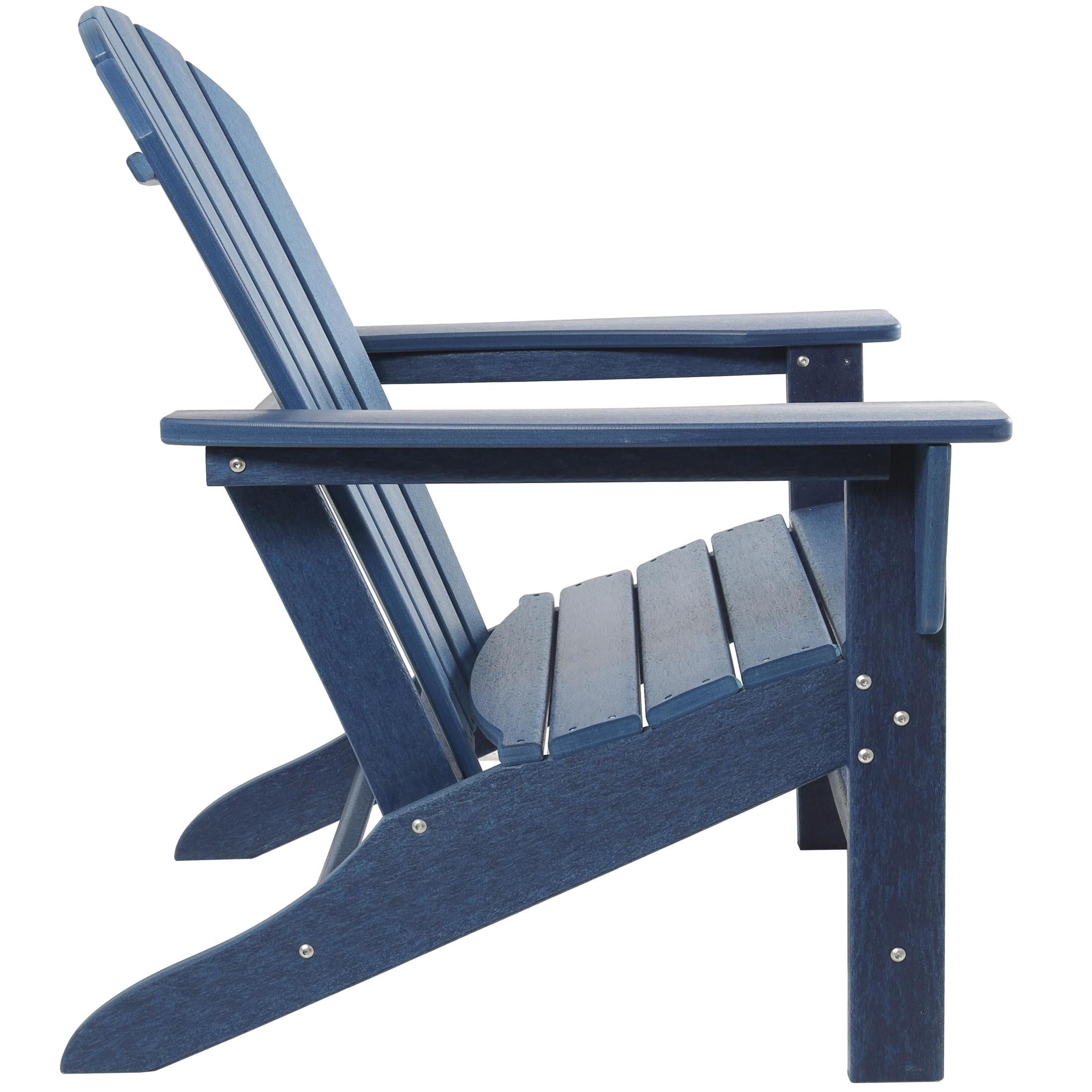 DecMode Indoor Outdoor Resin Adirondack Chair - Dark Blue
