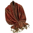 thumbnail image 1 of Bufandas de lana para mujer, suaves, alargadas, estilo étnico, chal cálido, bufanda con borlas de cachemira, bufanda acrílica para mujer, 1 of 2