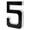 Number "5" #2, variant on 9" Solar Powered House Numbers for Outside Light Up, Waterproof Modern LED Backlit Address Signs, Large Exterior Illuminated Number Plate for Door, Home, Apartment, Mailbox(Number "7")