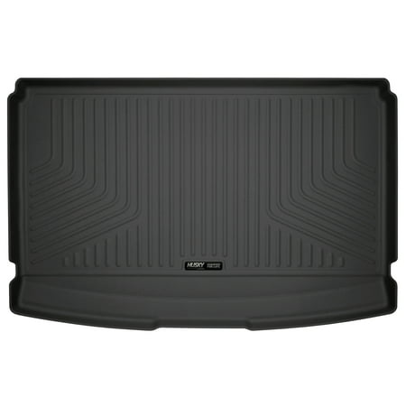 Husky Liners Weatherbeater Series Cargo Liner Behind 3rd Seat Black Fits 20-21 Ford Expedition Max, 18-21 Lincoln Navigator L