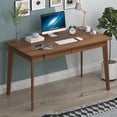 thumbnail image 1 of Home Office Desk Computer Desk, Writing Table with Drawers Study Workstation, Walnut, 47.2"*21.7", 1 of 7