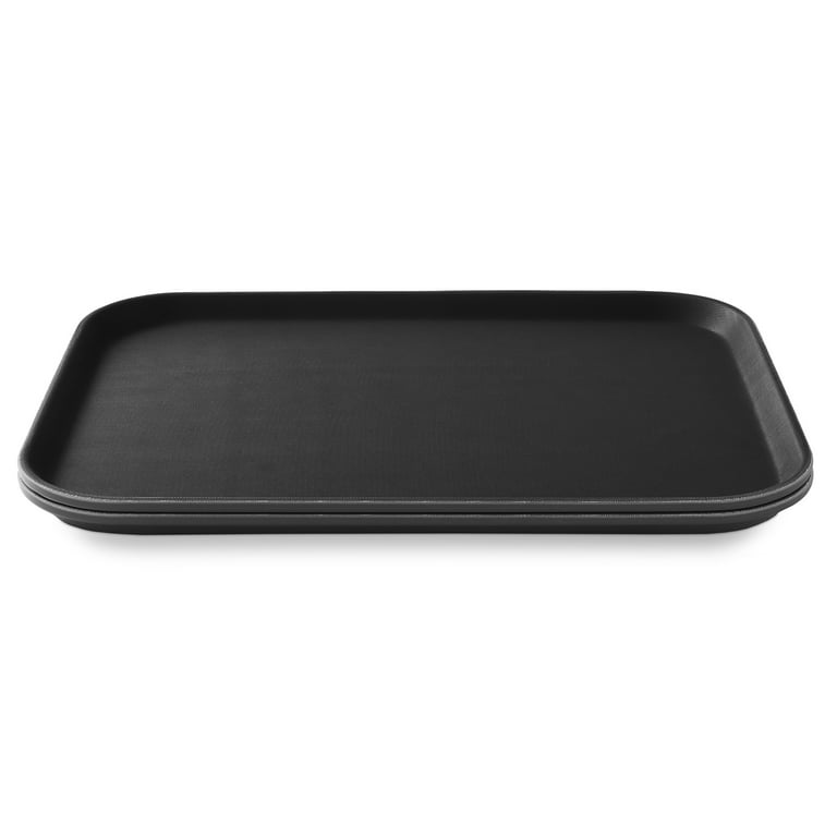 Jubilee 10 x 14 Rectangular Restaurant Serving Trays (Set of 2), Brown -  NSF Certified Non-Skid Food Service Tray