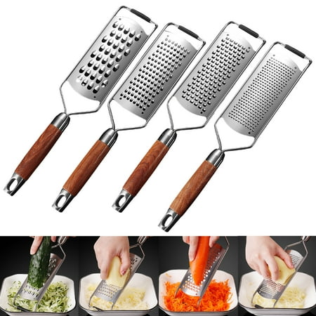 

jisheng Vegetable Slicer Multifunctional Sharp Blade Non-slip Handle Easy Clean Labor-saving Slicing Stainless Steel Fruit Shredder Cutter Cheese Grater Kitchen Supplies