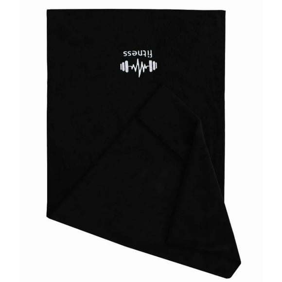 Serviette de Gym Ultra-Absorbante Noire avec Fibre Ultrafine à Séchage Rapide – Idéale pour les Entraînements D\'entraînement Physique, Sports de Plein Air et Rembourrage d'Équipement, avec Broderie Élégante et Options de Marque Personnalisées