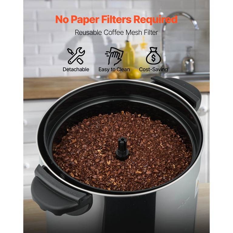KFFKFF 40-Cup Commercial Coffee Urn, No-Drip Faucet photo 3