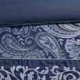 thumbnail image 3 of Madison Park 90" 7-Piece Polyester Microfiber Jacquard Comforter Set in Navy, 3 of 14