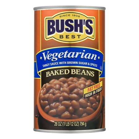 (4 Pack) Bush's Best Vegetarian Baked Beans, 28 (Best Vegetarian Baked Beans Recipe)
