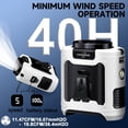 thumbnail image 3 of CAZOKASI Ventilador portátil con clip de cintura de 10000 mAh, cuerpo personal portátil, potente enfriamiento de hasta 40 horas y prevención de golpes de calor (10000 mAh, blanco y negro), 3 of 5