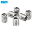 thumbnail image 3 of Uxcell Thread Adapters Sleeve Reducing Nut 6pcs M12x1.75 Male to M10x1.5 Female Repairing Insert Nut 15mm, 3 of 6