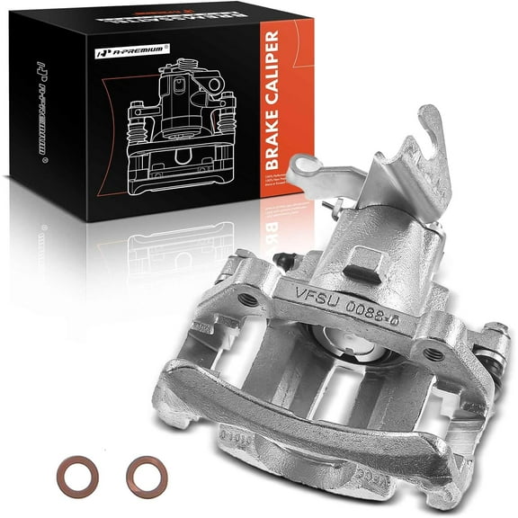 A-Premium Disc Brake Caliper Assembly with Bracket Compatible with Ford Mustang 2005-2014 Rear Left Driver Side