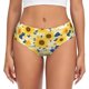 thumbnail image 1 of Fotbe Navy Blue Leaf Sunflower Calzones Estampados para Mujer – Ropa Interior de Algodón, Cómoda, Suave y Elástica-X-Small, 1 of 6