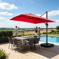 thumbnail image 3 of Parasol Rectangulaire de Remplacement pour Patio avec Protection pour Jardin, Cour, Marché, 3 of 4