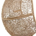 thumbnail image 6 of Modway Encase Outdoor Synthetic Rattan Swing Chair in Cappuccino/White, 6 of 10