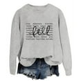 thumbnail image 3 of Fall Sweatshirts for Women 2025 Long Sleeve Crewneck Loose Fit Letter Graphic Sweatshirt Pullover Tops, 3 of 5
