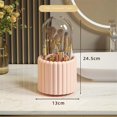 thumbnail image 5 of Makeup Brush Organizer, 360 Degree Rotatable Round Spinning Makeup Brush Holder with Lid Brush Storage Box Containers C, 5 of 5