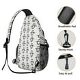 thumbnail image 3 of Winter Penguin Sling Backpack, Cute Emperor Penguin Snow Pattern Crossbody Bag, Cartoon Winter Animal Print for Travel and Daily Use, 3 of 6