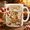 Black, variant on TITAN HARBOR Sweet As Pie Owl Baker Mug for Fall Coffee and Tea