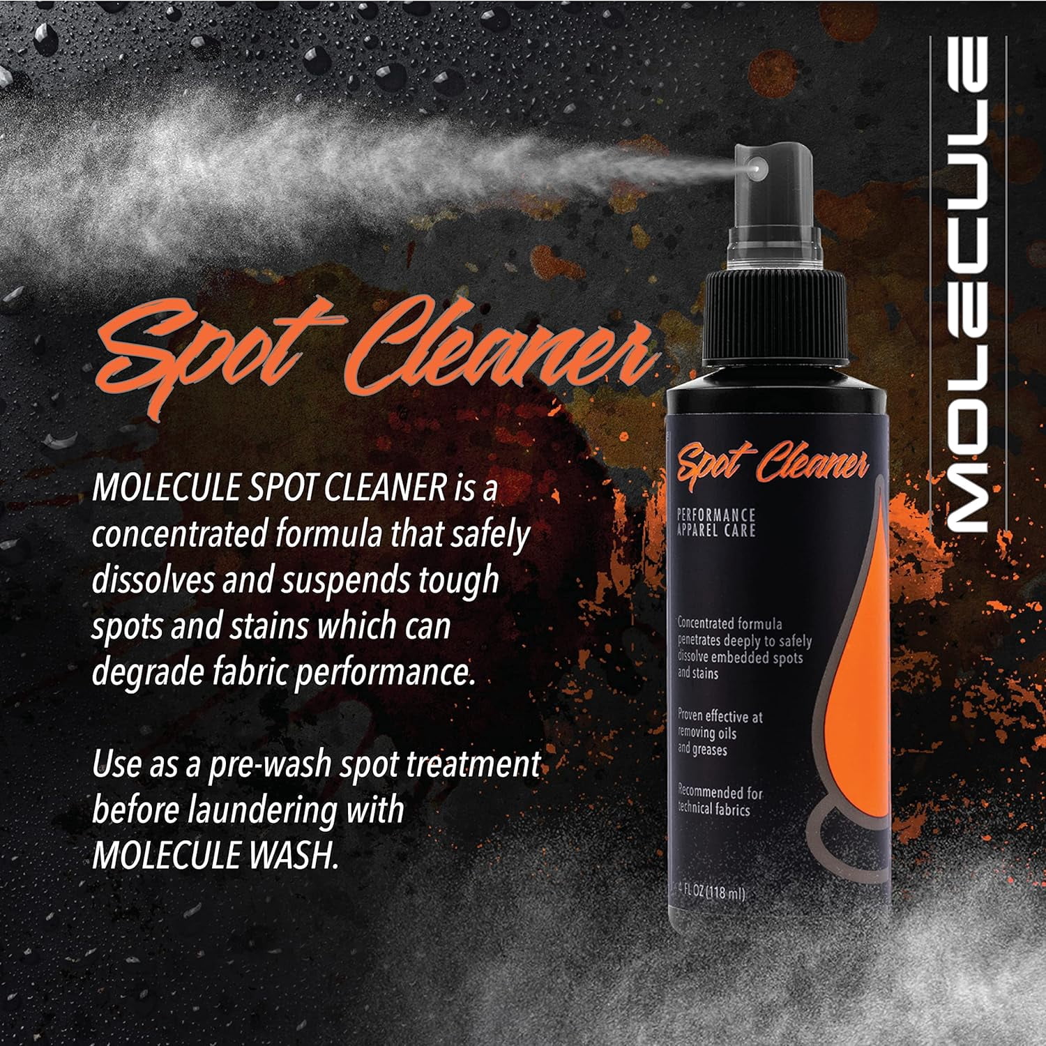 Molecule MLWK161 Performance WASH/SPOT CLEANER Kit- 16 Ounce Bottle - Kit