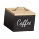 thumbnail image 4 of Porta cápsulas de café con tapa, caja de exhibición, contenedor de almacenamiento de madera versátil, café Negro, 4 of 9