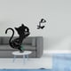 thumbnail image 2 of Reloj de pared de gato moderno y estético, estatua de pensador abstracto, escultura decorativa para estante de sala de estar y escritorio., 2 of 8