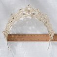 thumbnail image 4 of Mariage diadème Couronne Princesse Pageant Couronne Couronne d'argent pour Concours de Mariée Proms de Mariage Princesse Parties Anniversaire Crown Shuxiu Wang 9024715013132, 4 of 5