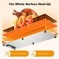 thumbnail image 4 of WARMOUNTS Electric Warming Tray 40''×12'', Adjustable Temperature, 10s Full Surface Heating, Smart Scheduling + Timer, Intelligent Digital Display, Food Warmer for Parties, Buffet, Home Use, 4 of 9