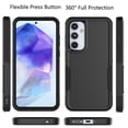 thumbnail image 3 of Takfox Shockproof Hard Plastic & Rubber Hard Shell Cell Phone Case for Galaxy A35/A55 5G, Black, 3 of 11