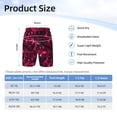thumbnail image 4 of Cauagu Burgundy Tie Dye Print Swim Trunks for Men,Youth Boys Swim Shorts Compression Liner Beach Shorts Boys' Swimming Shorts 7-20 Years Bathing Suit-Small, 4 of 7