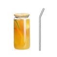 thumbnail image 2 of 6 pcs 16 oz Beer Can Glass with Lid and Straw, Can Glass Beer Cans c, 2 of 5