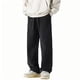 thumbnail image 2 of Pantalones de pana para hombre, de longitud completa, holgados, de color liso, talla grande, con cordón, rectos, para hombre, 2 of 6