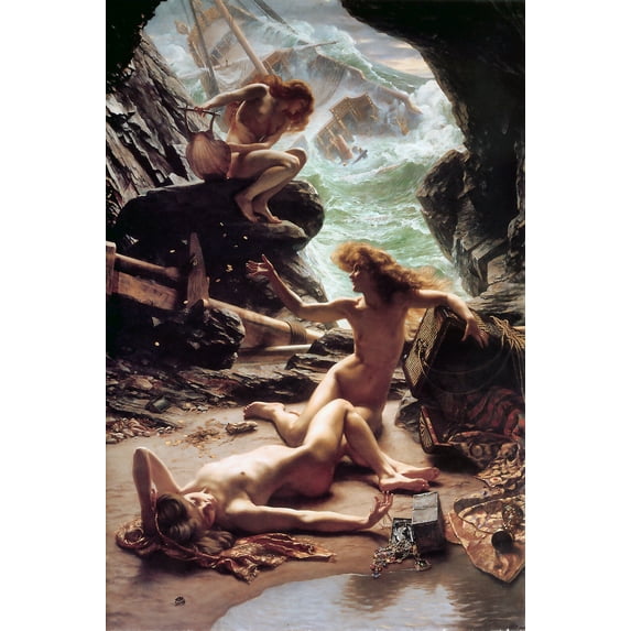 Cave of the Storm Nymphs Sir Edward John Poynter - CANVAS OR PRINT WALL ART
