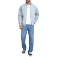 thumbnail image 2 of INSPIRE CHIC Bomber Jacket for Men's Autumn Outerwear Full Zip Up Ribbed Cuffs Baseball Jacket XL Gray, 2 of 6