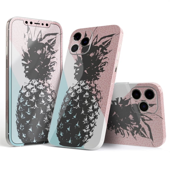 DesignSkinz Coral Mint Summer Pineapple v1 Full-Body Skin Decal Wrap Cover for iPhone 16