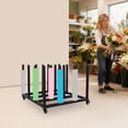 thumbnail image 6 of 16 Rolls Capacity Mobile Blueprint Storage Stand Black Assembly File Roll Storage Cart 0.98*17.52-inch Vertical Rod, 6 of 15
