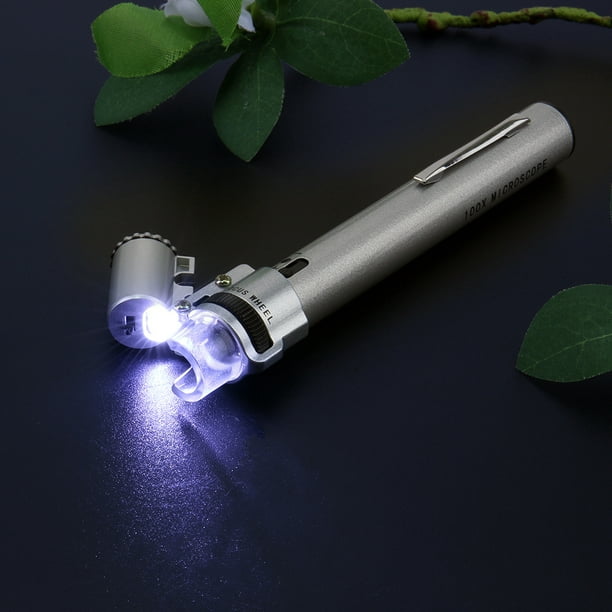Kavoc Mini Pen Magnifying Glass 100X LED Light Jewelry Loupe