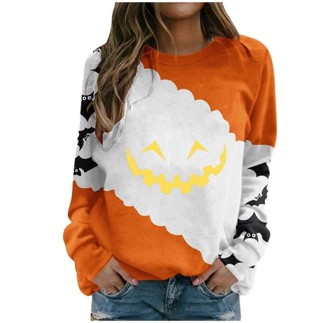 WEAIXIMIUNG Chandail Camouflage pour Femmes Chandail à Manches Longues pour Femmes Imprimé Col Rond Chandail Ajusté chandail Décontracté Manches Longues Chemises d'Entraînement