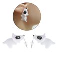 thumbnail image 4 of 1 par de pendientes de mordedura de animales de dibujos animados 3D de aleación de Zinc, moda Simple para morderse la oreja Estilo 2 Yuyangstore Pendientes de tachuelas, 4 of 8